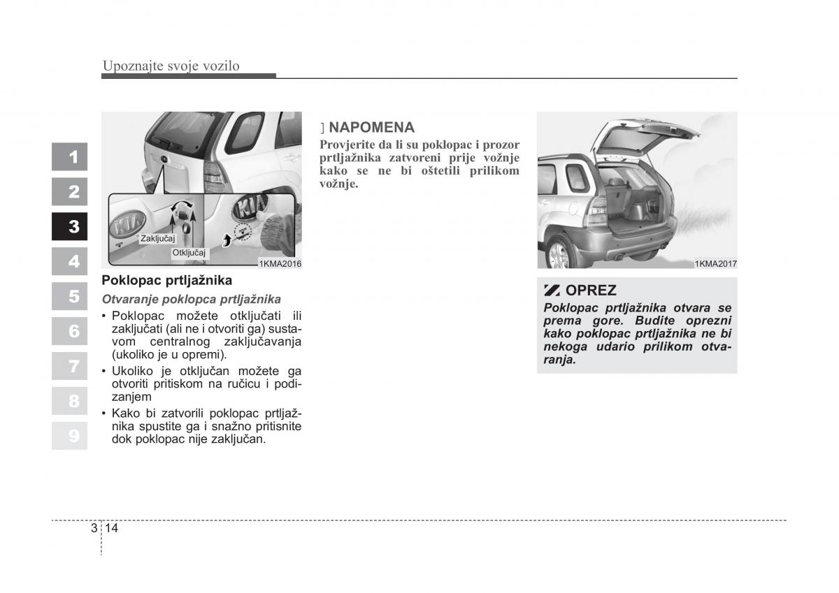 KIA Sportage II 2 vlasnicko uputstvo / page 24