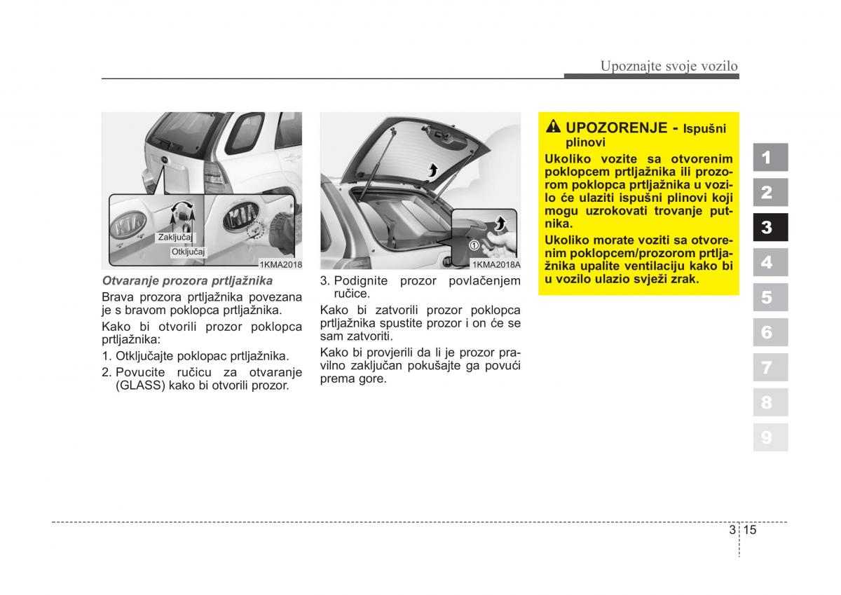 KIA Sportage II 2 vlasnicko uputstvo / page 25