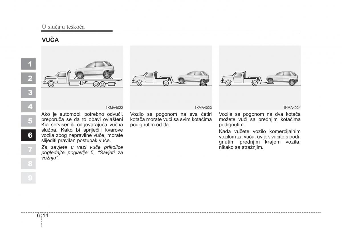 KIA Sportage II 2 vlasnicko uputstvo / page 266