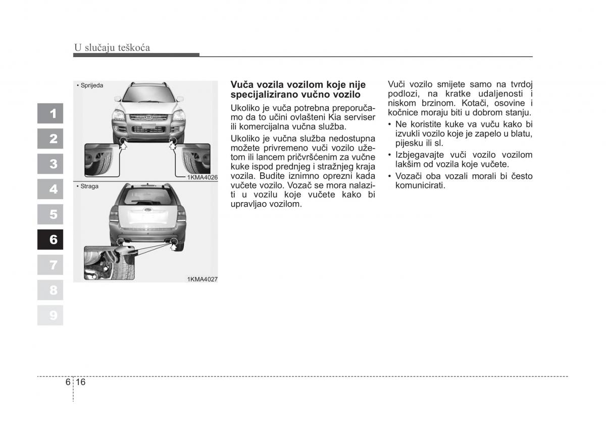 KIA Sportage II 2 vlasnicko uputstvo / page 268