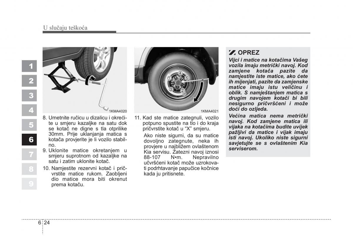 KIA Sportage II 2 vlasnicko uputstvo / page 276