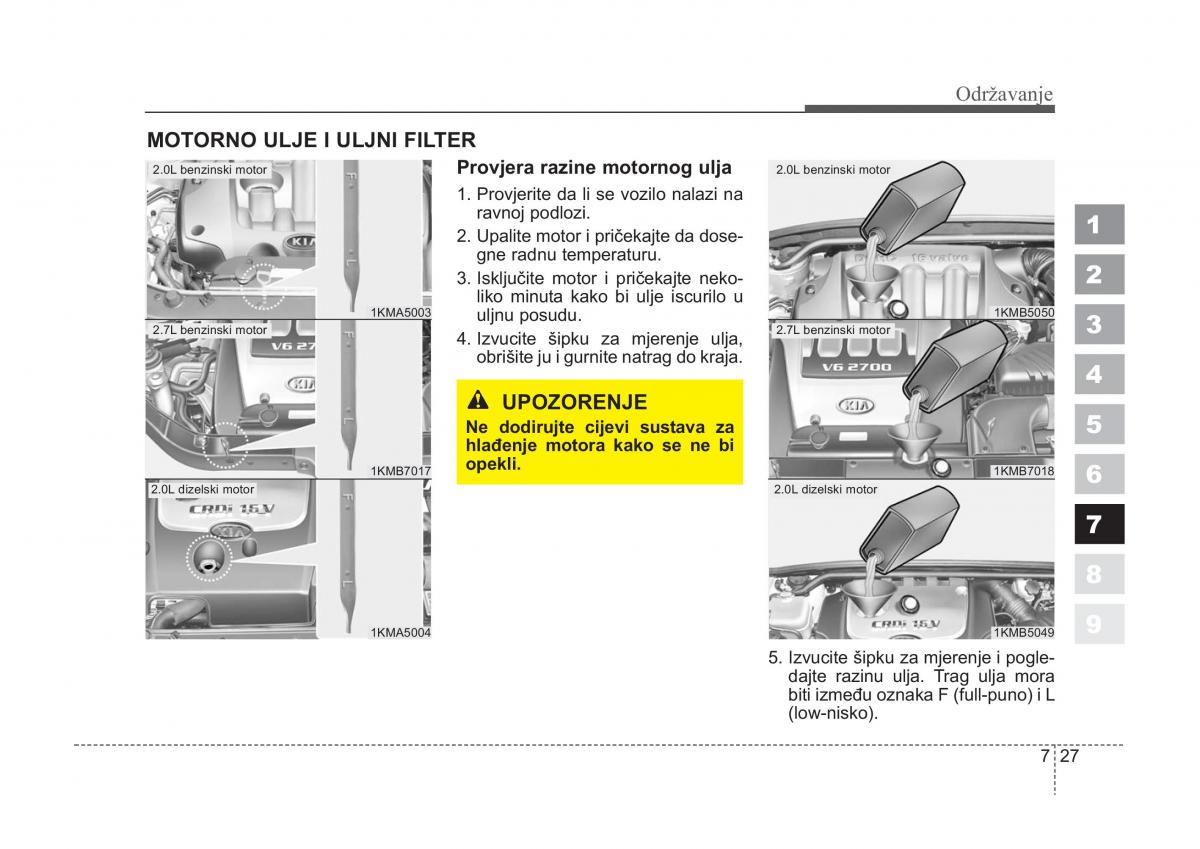 KIA Sportage II 2 vlasnicko uputstvo / page 305