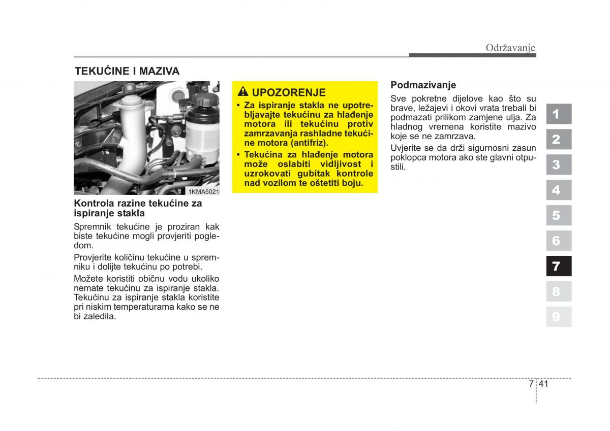 KIA Sportage II 2 vlasnicko uputstvo / page 319