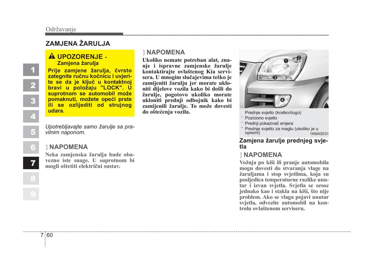 KIA Sportage II 2 vlasnicko uputstvo / page 338