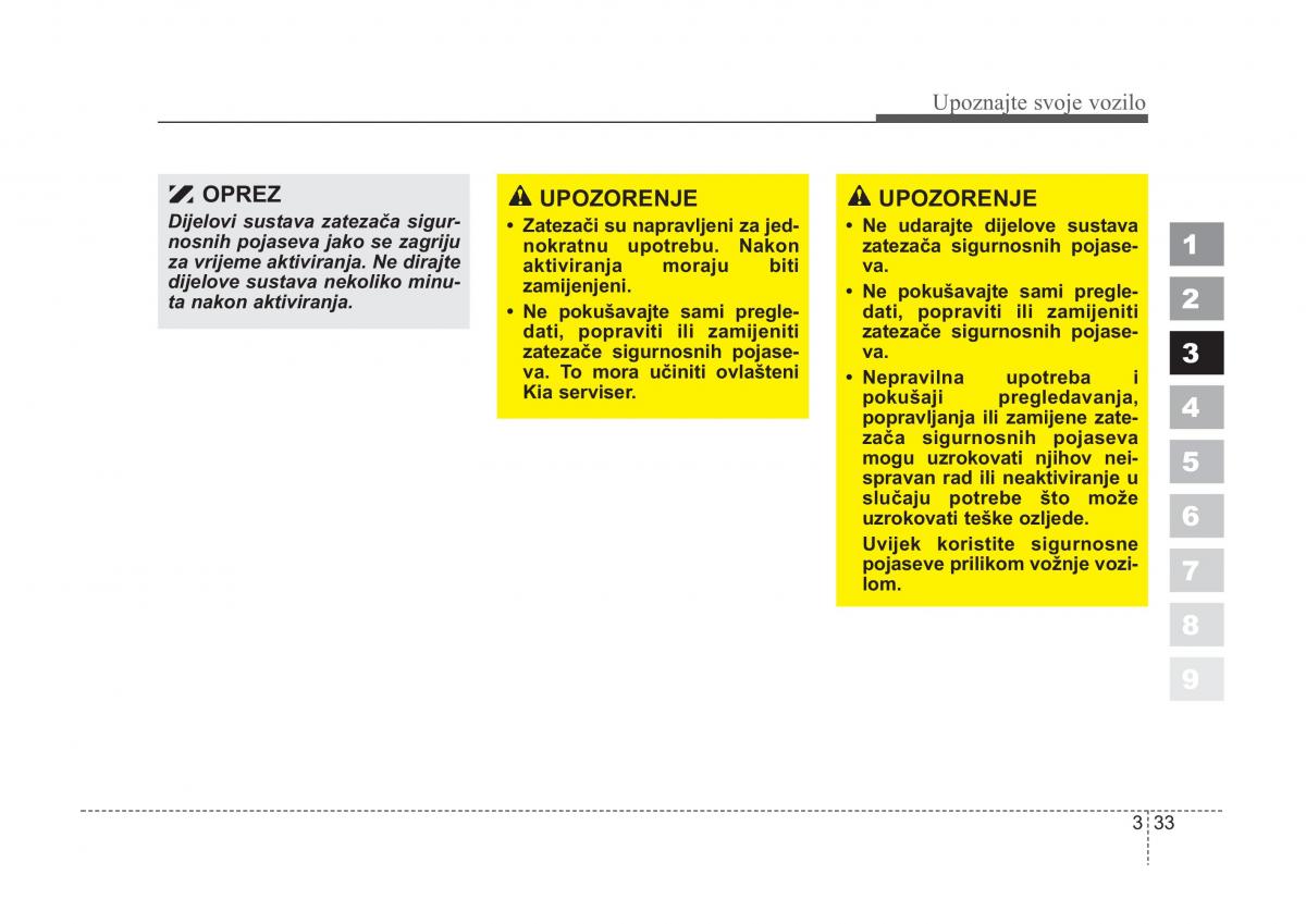 KIA Sportage II 2 vlasnicko uputstvo / page 43