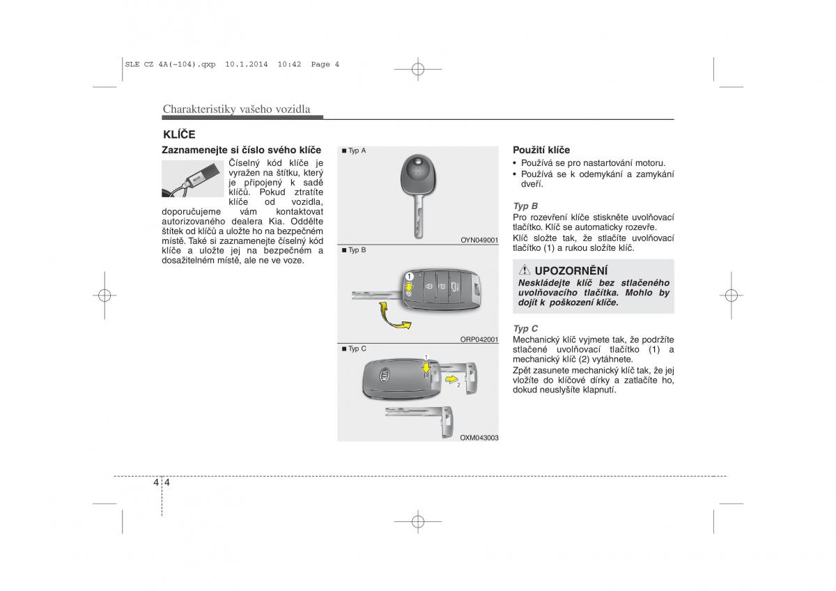 KIA Sportage III 3 navod k obsludze / page 85