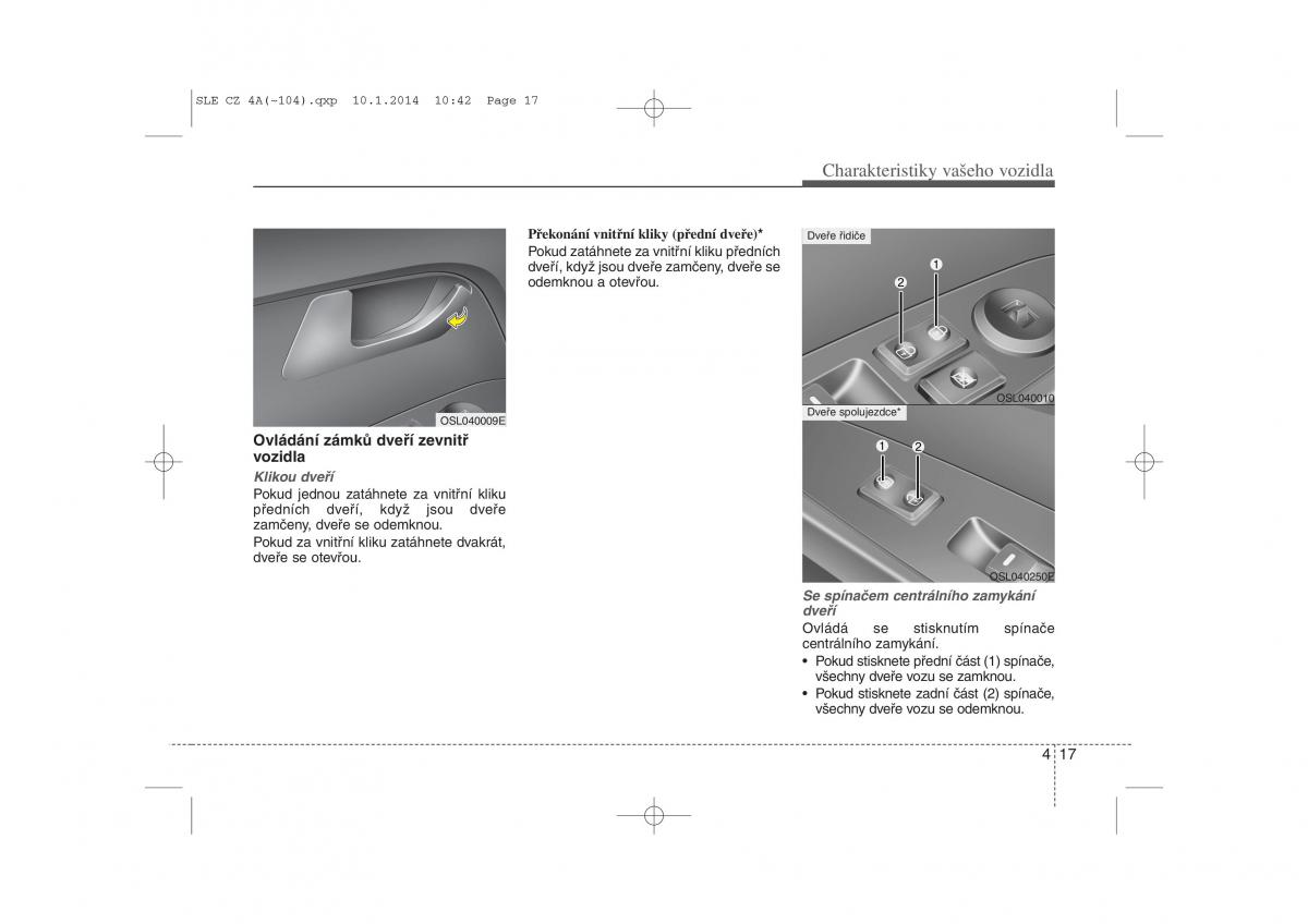 KIA Sportage III 3 navod k obsludze / page 98