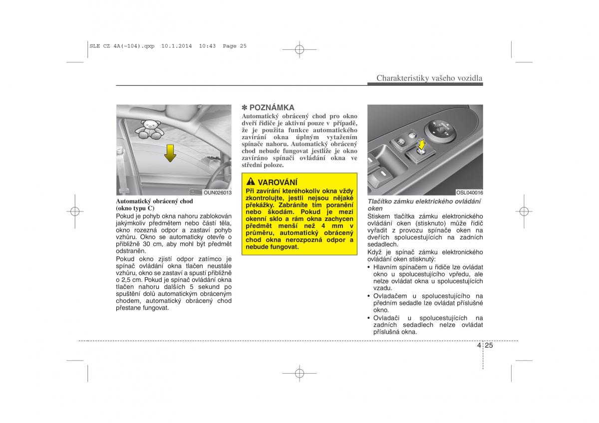 KIA Sportage III 3 navod k obsludze / page 106