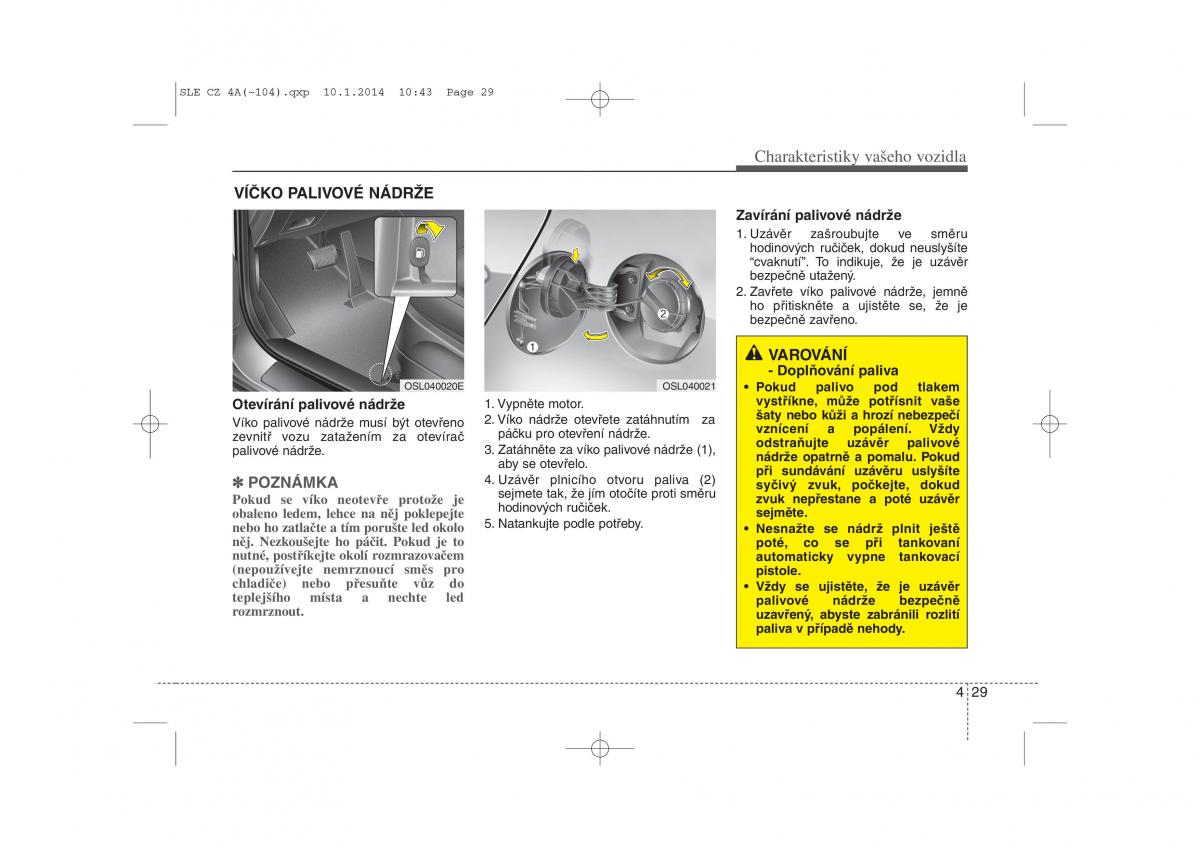 KIA Sportage III 3 navod k obsludze / page 110