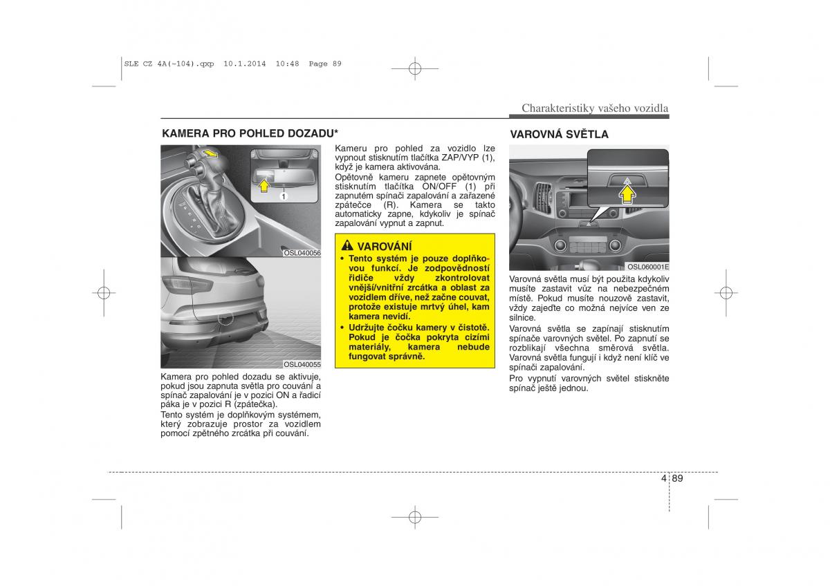 KIA Sportage III 3 navod k obsludze / page 170