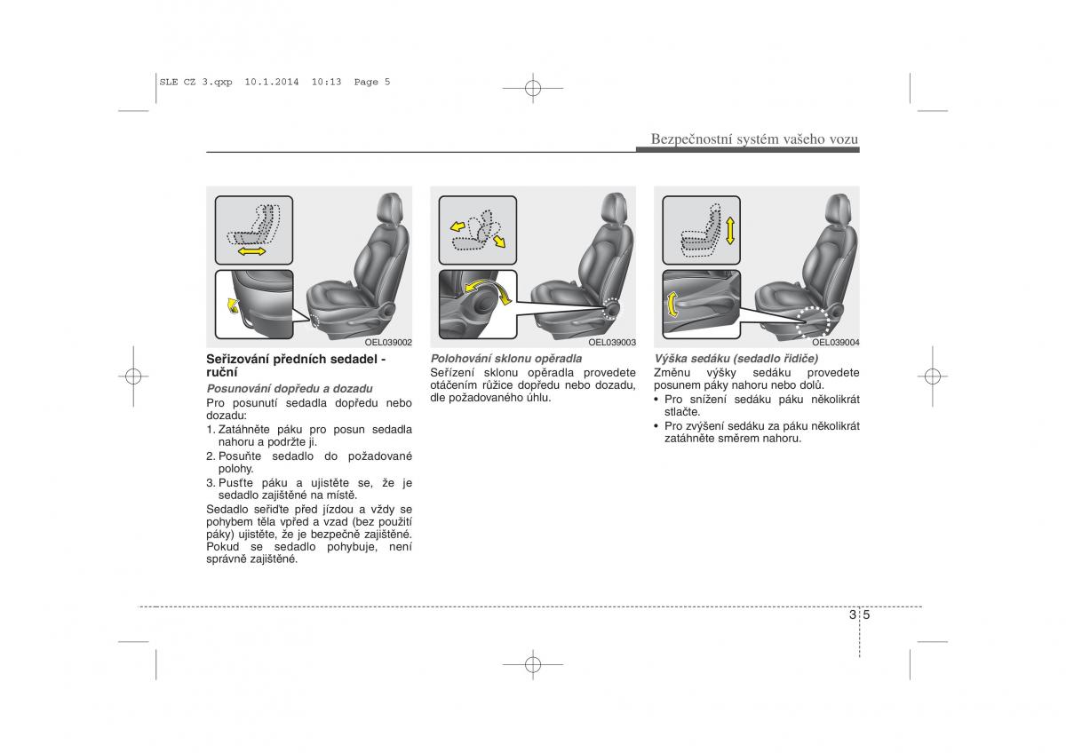 KIA Sportage III 3 navod k obsludze / page 19