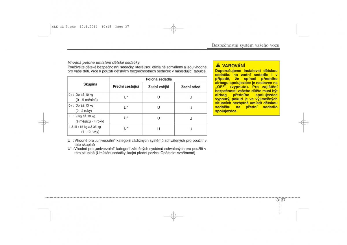 KIA Sportage III 3 navod k obsludze / page 51