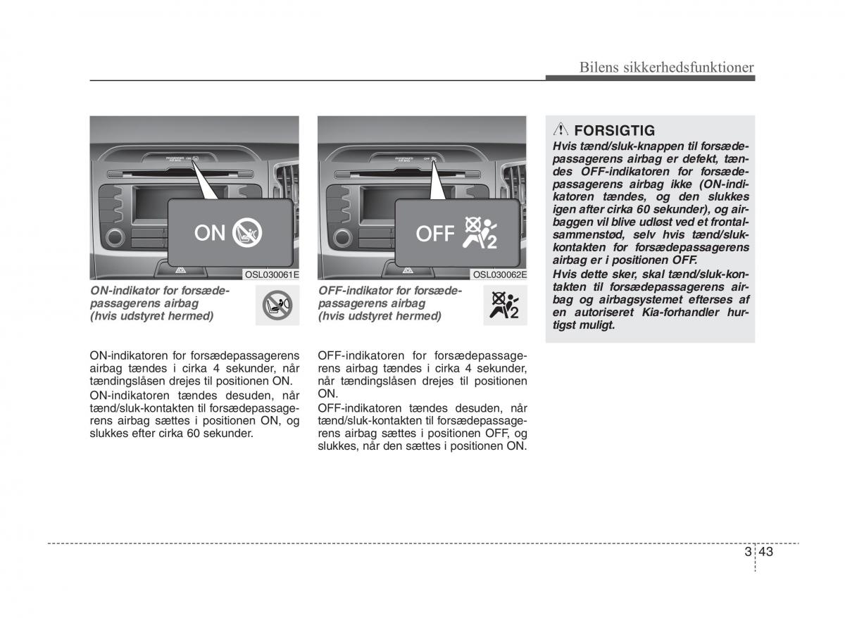 KIA Sportage III 3 Bilens instruktionsbog / page 59