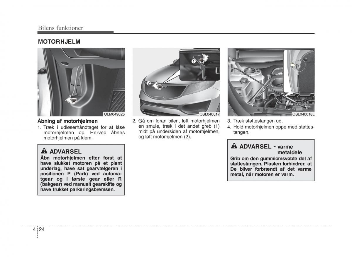 KIA Sportage III 3 Bilens instruktionsbog / page 102