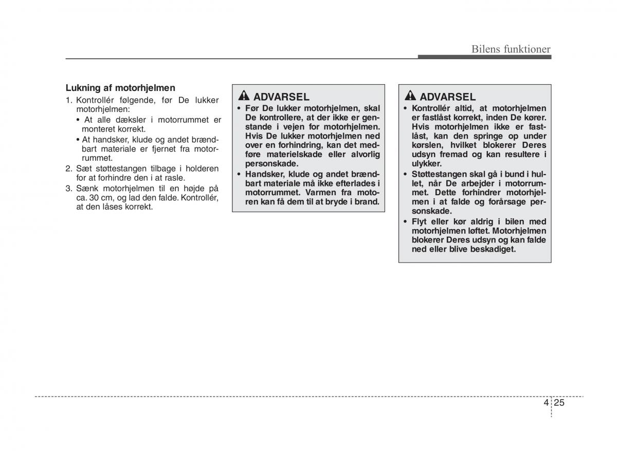 KIA Sportage III 3 Bilens instruktionsbog / page 103