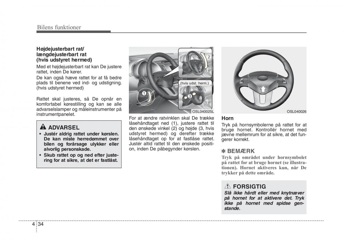 KIA Sportage III 3 Bilens instruktionsbog / page 112