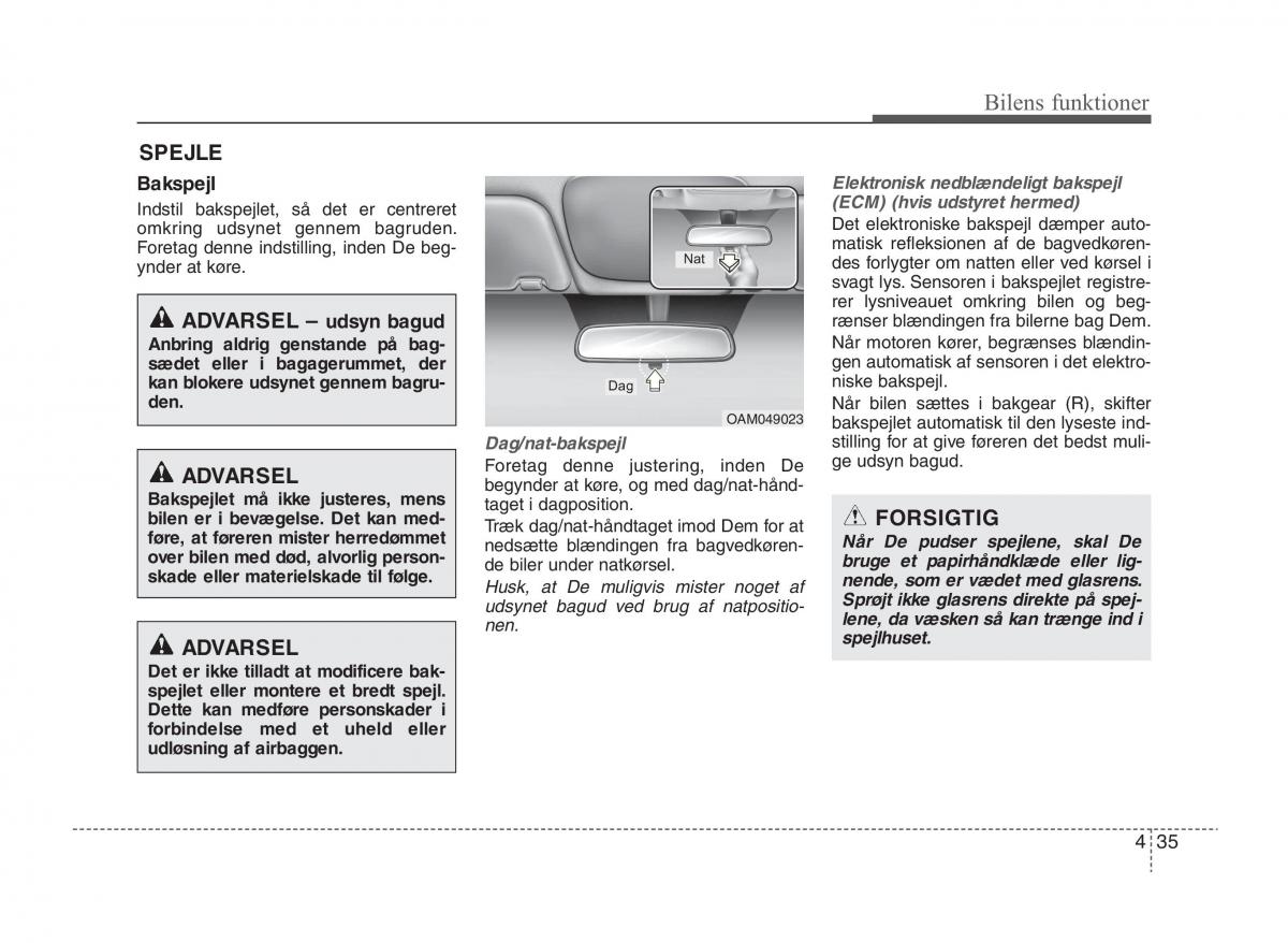 KIA Sportage III 3 Bilens instruktionsbog / page 113