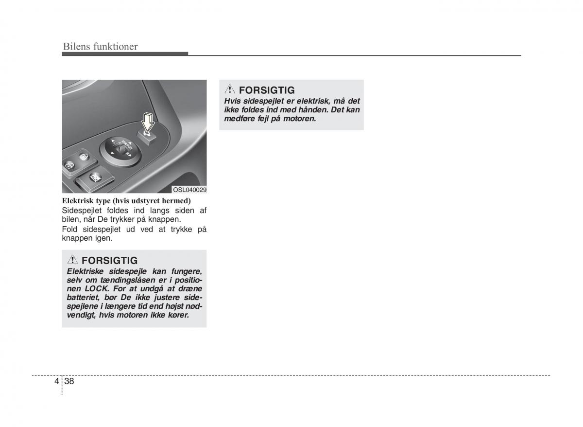 KIA Sportage III 3 Bilens instruktionsbog / page 116