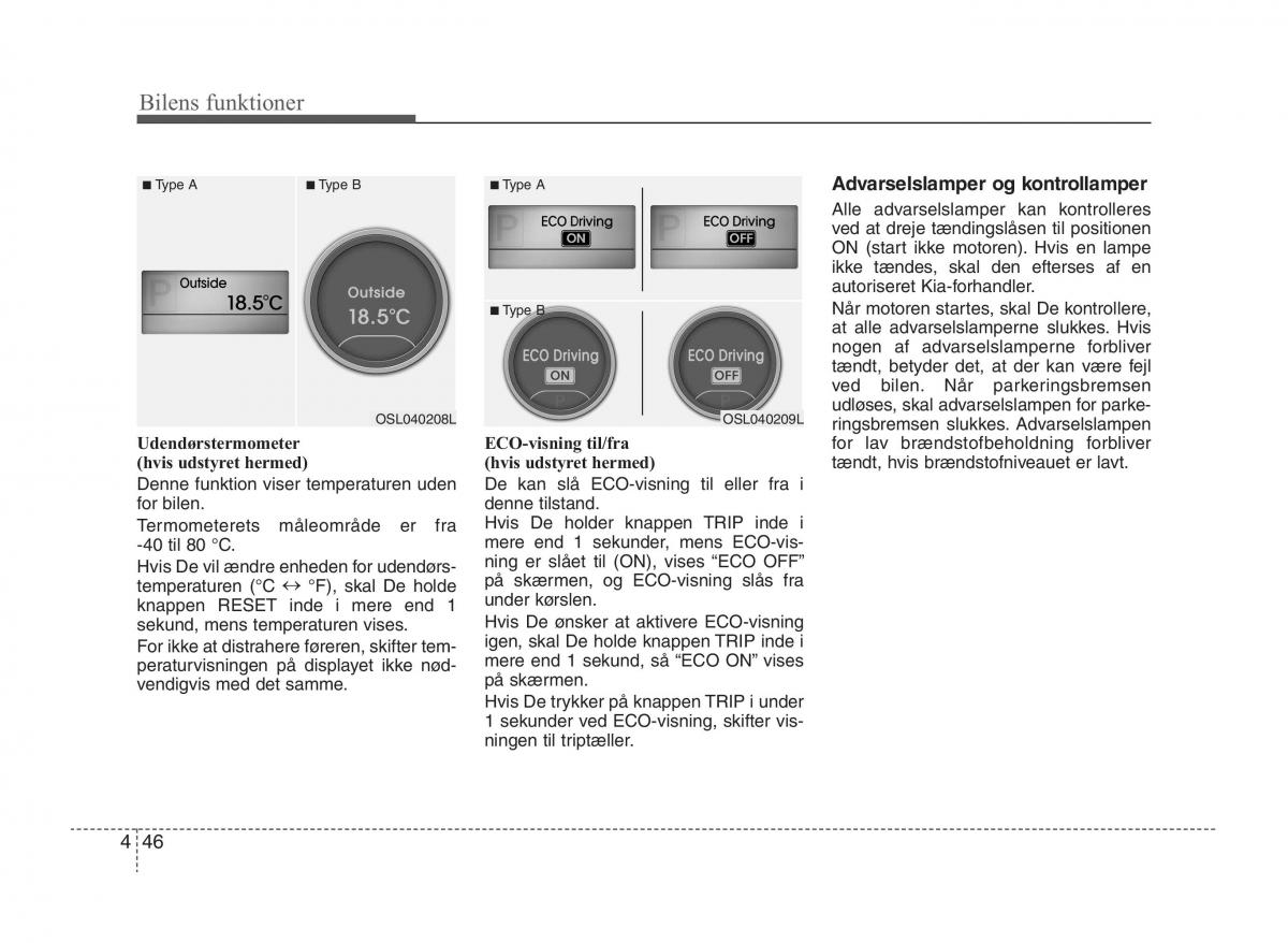 KIA Sportage III 3 Bilens instruktionsbog / page 124