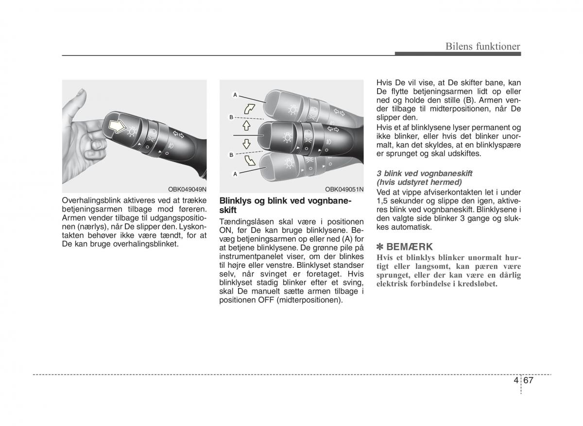 KIA Sportage III 3 Bilens instruktionsbog / page 145