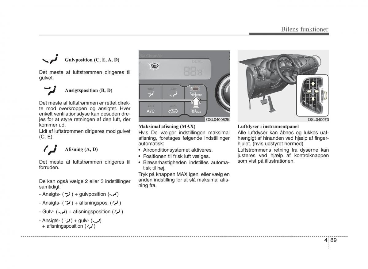 KIA Sportage III 3 Bilens instruktionsbog / page 167