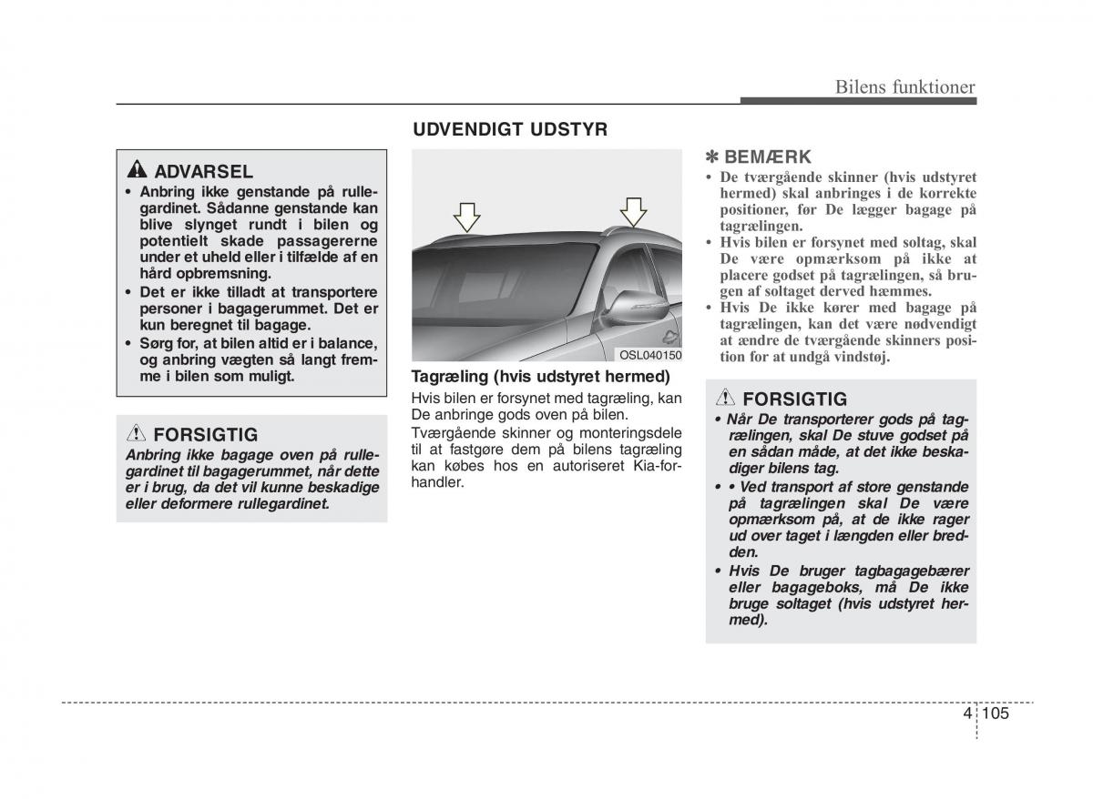 KIA Sportage III 3 Bilens instruktionsbog / page 183