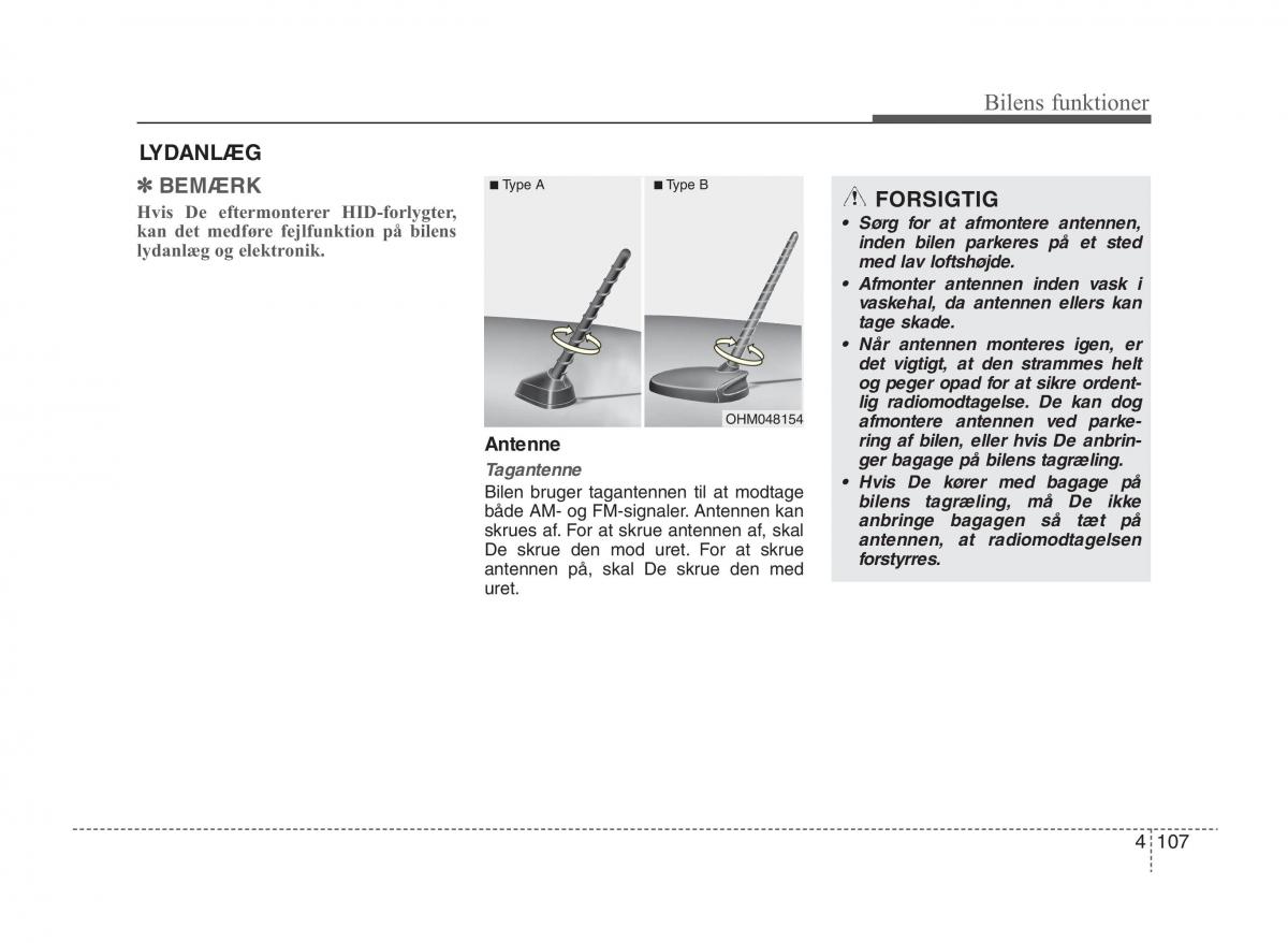 KIA Sportage III 3 Bilens instruktionsbog / page 185