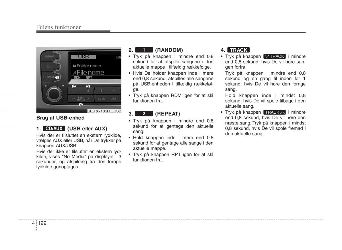 KIA Sportage III 3 Bilens instruktionsbog / page 200