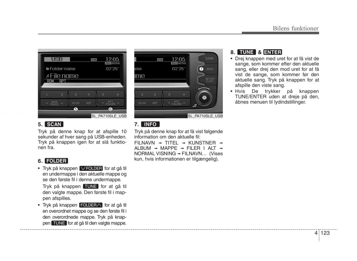 KIA Sportage III 3 Bilens instruktionsbog / page 201