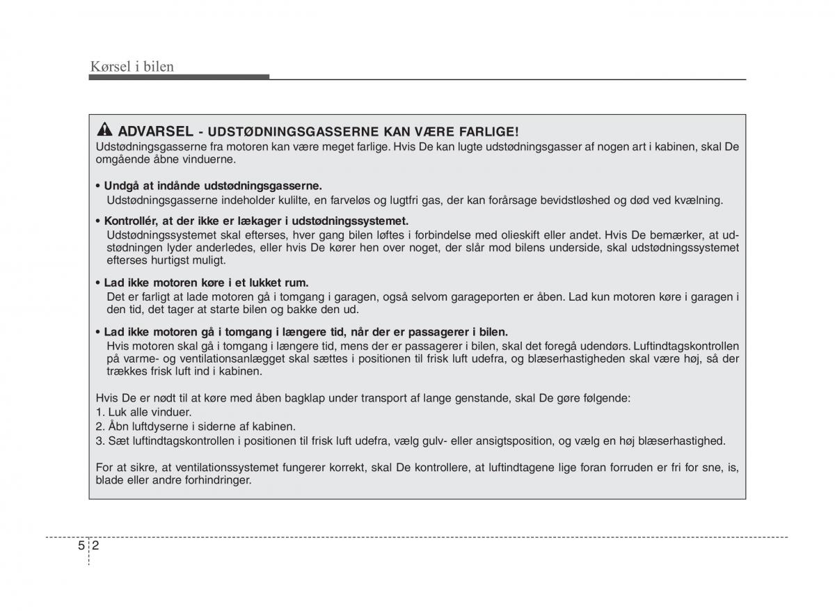 KIA Sportage III 3 Bilens instruktionsbog / page 218