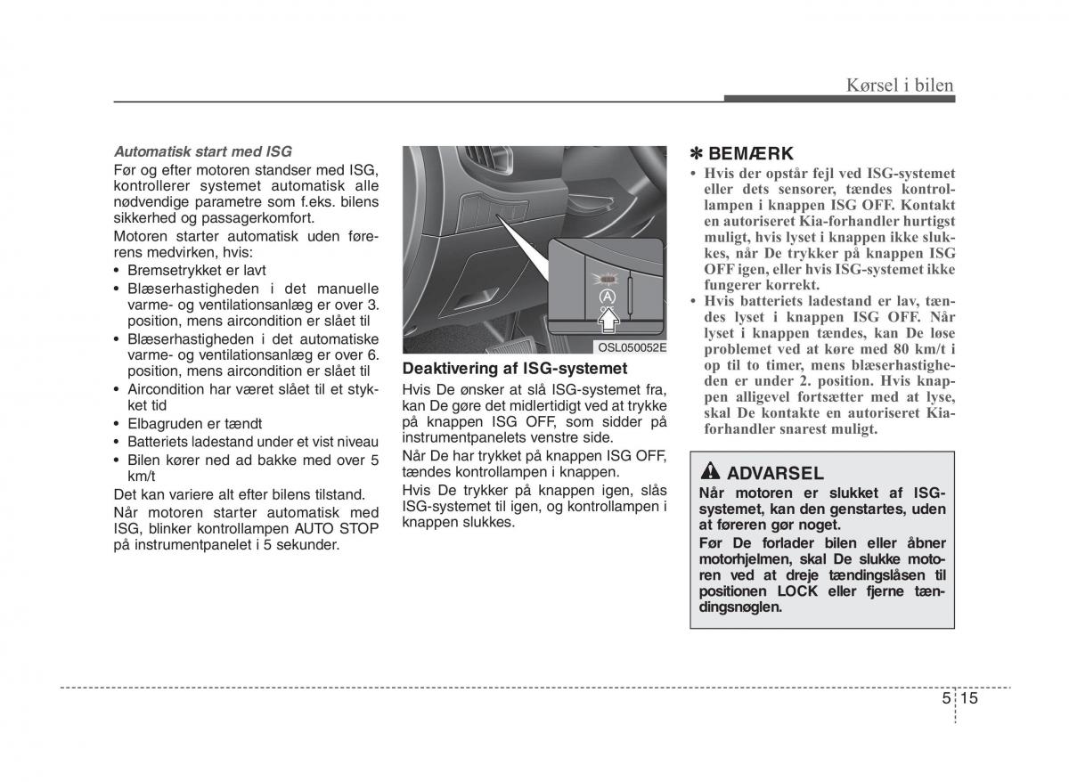 KIA Sportage III 3 Bilens instruktionsbog / page 231