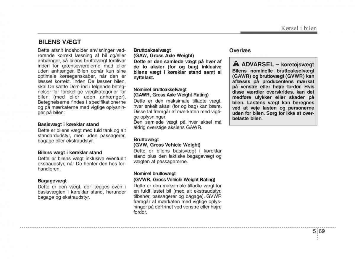 KIA Sportage III 3 Bilens instruktionsbog / page 285