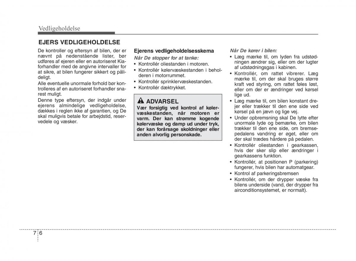 KIA Sportage III 3 Bilens instruktionsbog / page 320