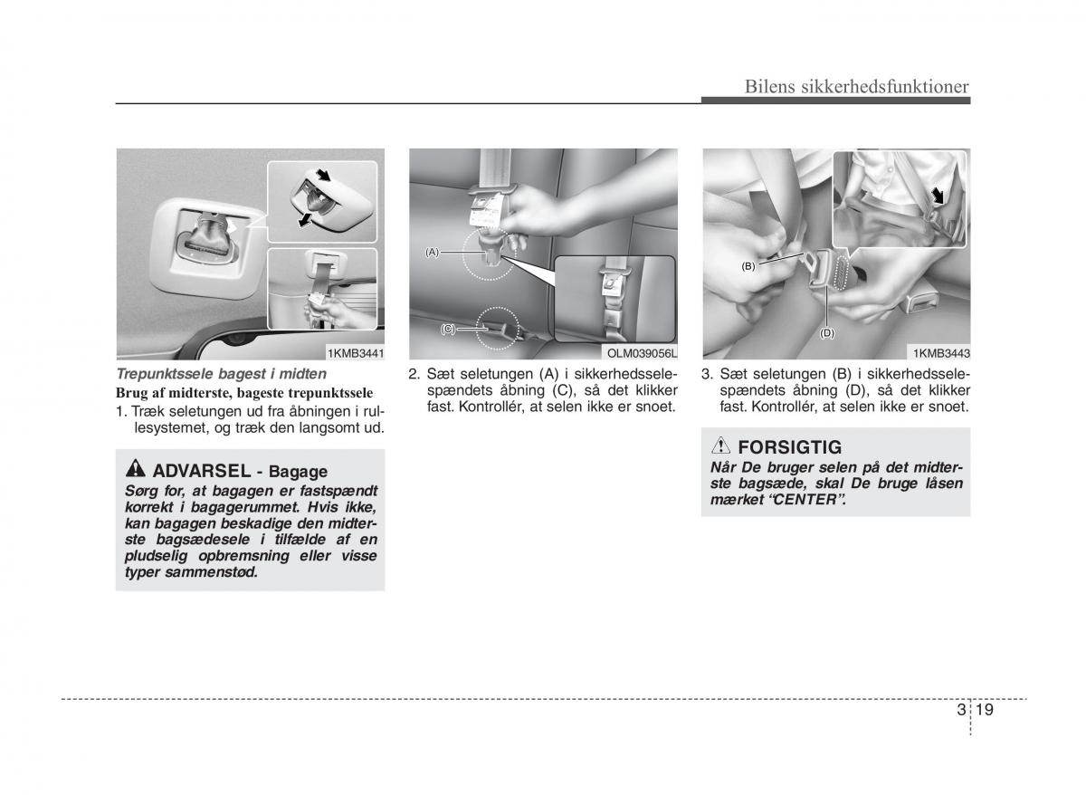 KIA Sportage III 3 Bilens instruktionsbog / page 35