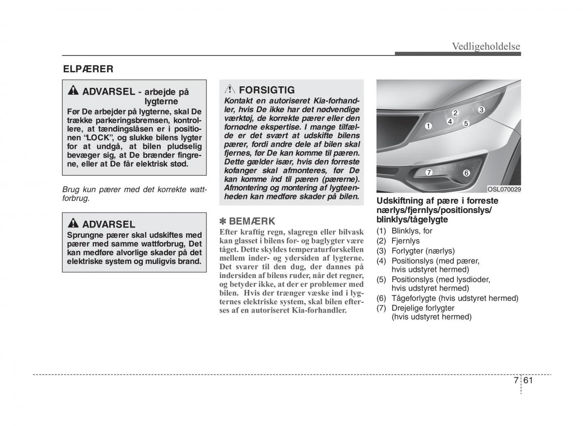 KIA Sportage III 3 Bilens instruktionsbog / page 375