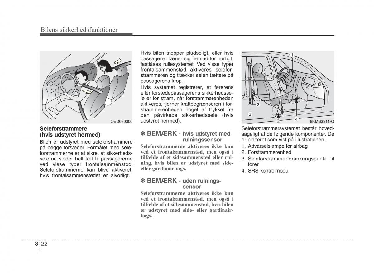 KIA Sportage III 3 Bilens instruktionsbog / page 38