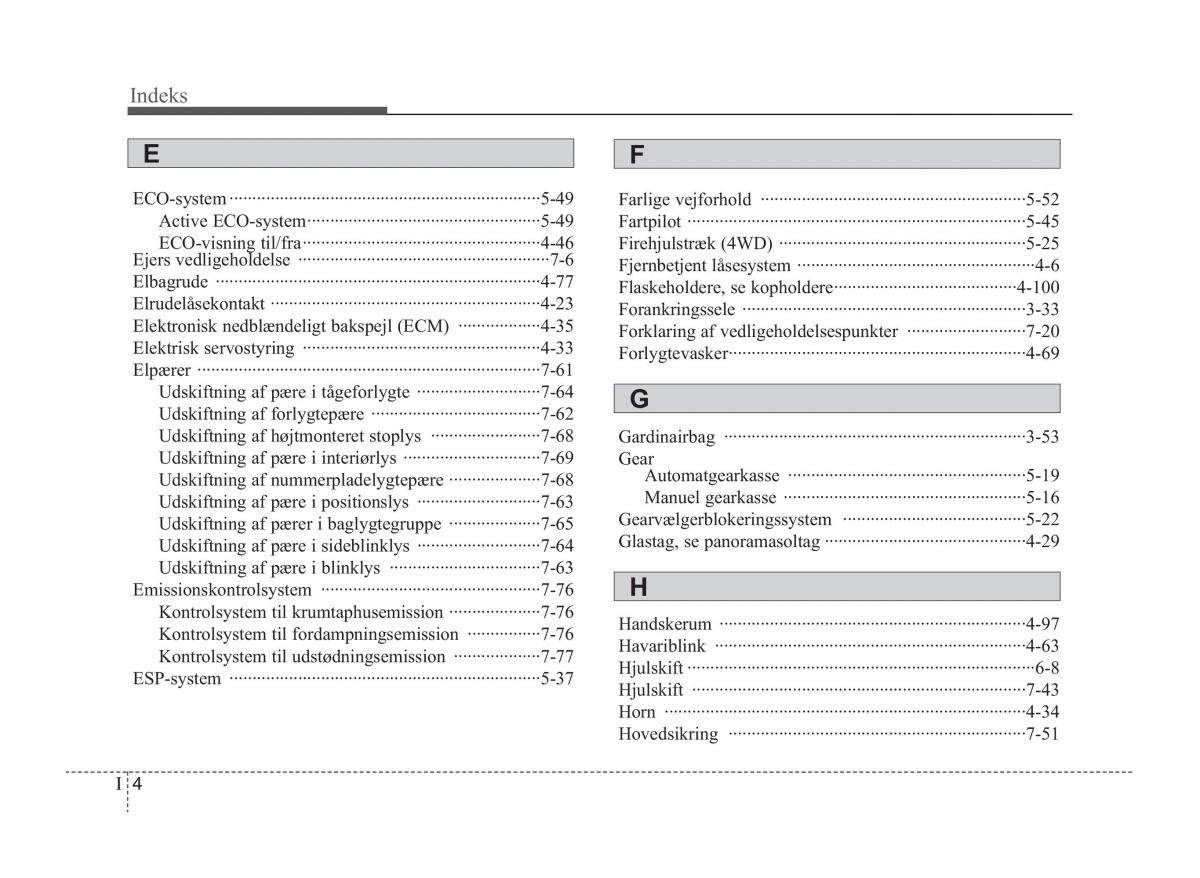 KIA Sportage III 3 Bilens instruktionsbog / page 406