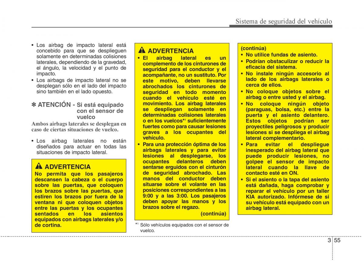 KIA Sportage III 3 manual del propietario / page 66