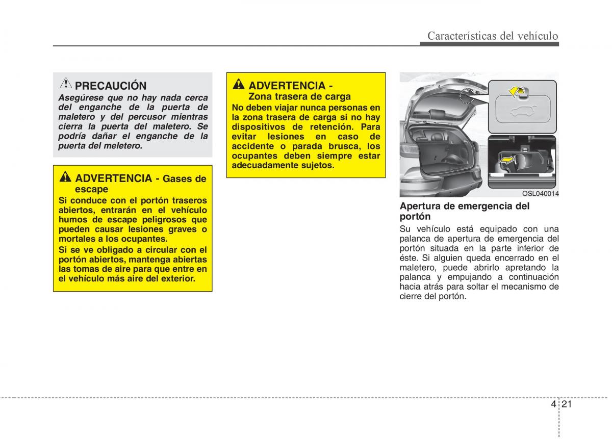 KIA Sportage III 3 manual del propietario / page 98