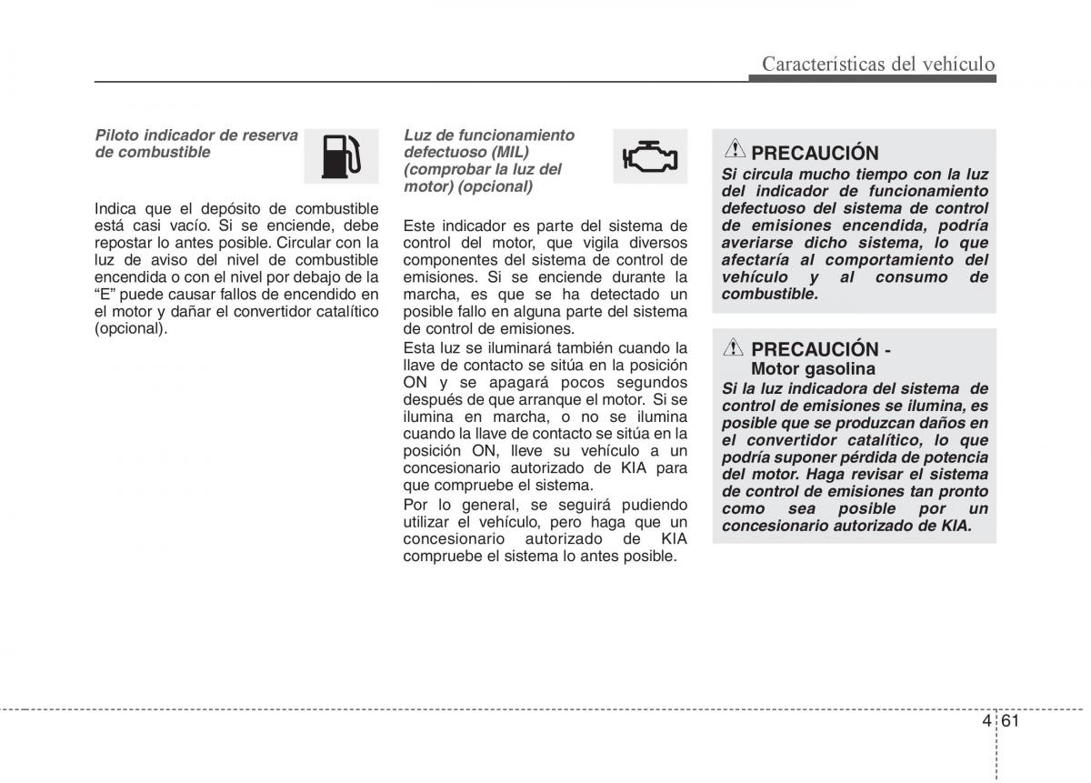 KIA Sportage III 3 manual del propietario / page 138