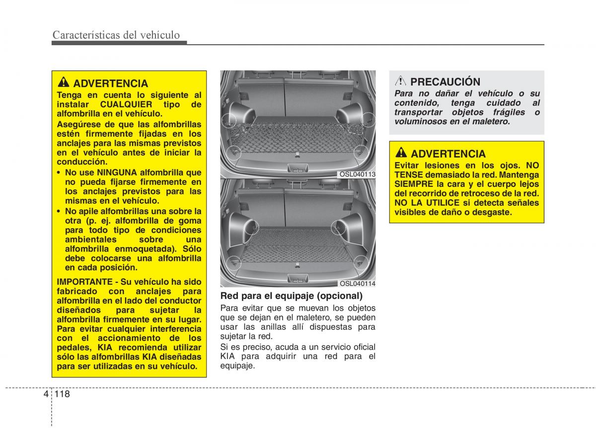 KIA Sportage III 3 manual del propietario / page 195