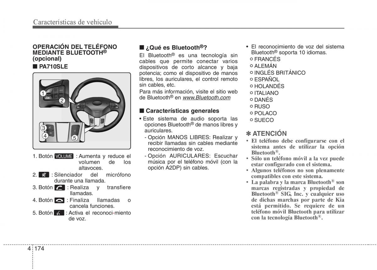 KIA Sportage III 3 manual del propietario / page 251