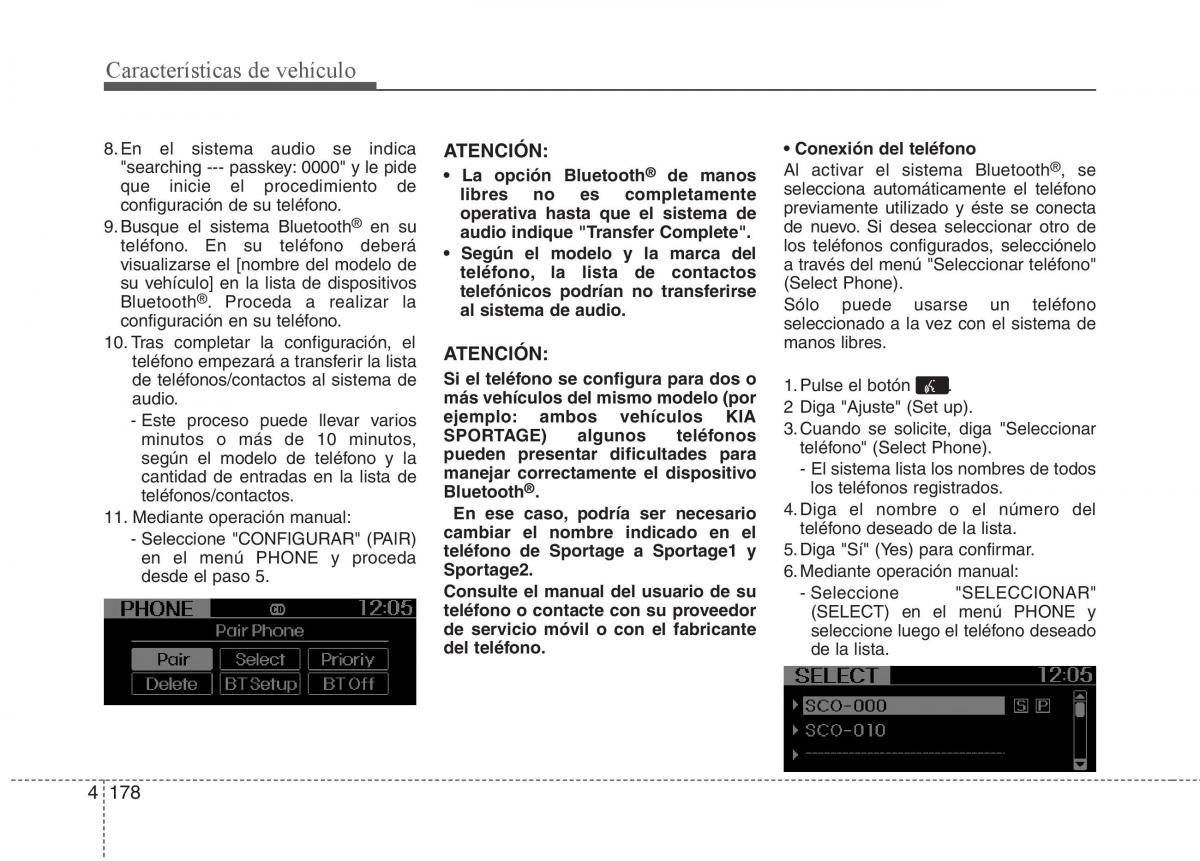 KIA Sportage III 3 manual del propietario / page 255