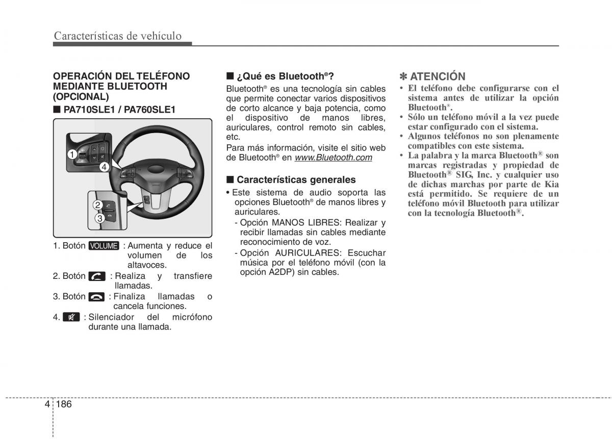 KIA Sportage III 3 manual del propietario / page 263