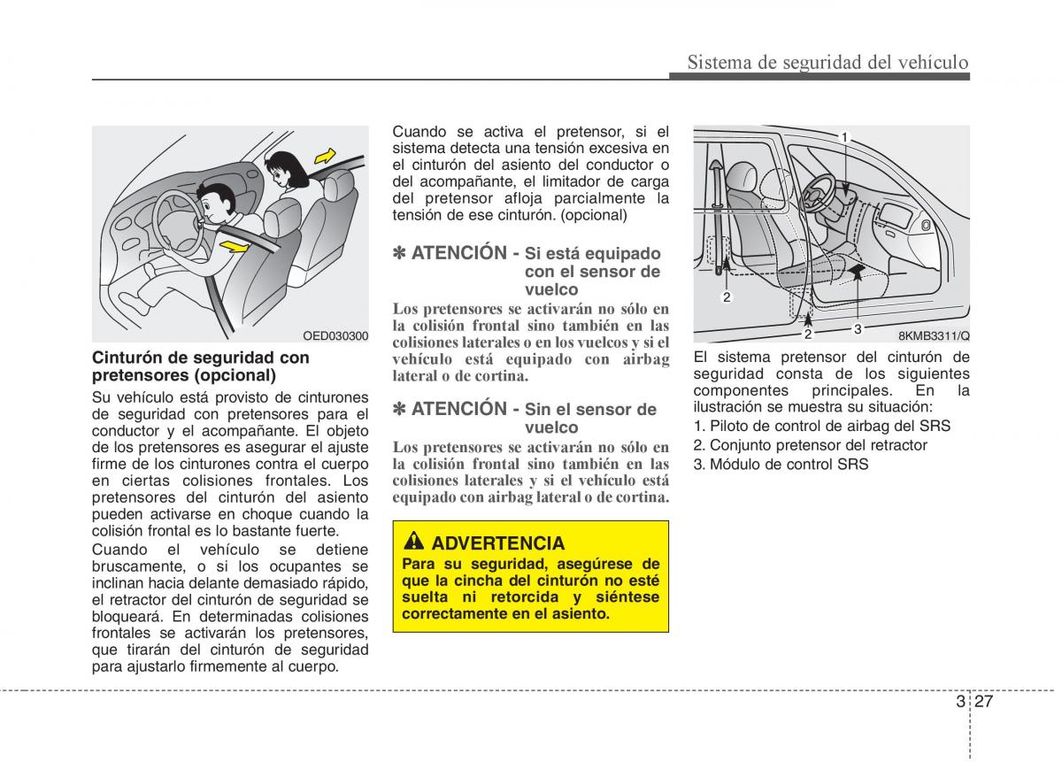 KIA Sportage III 3 manual del propietario / page 38