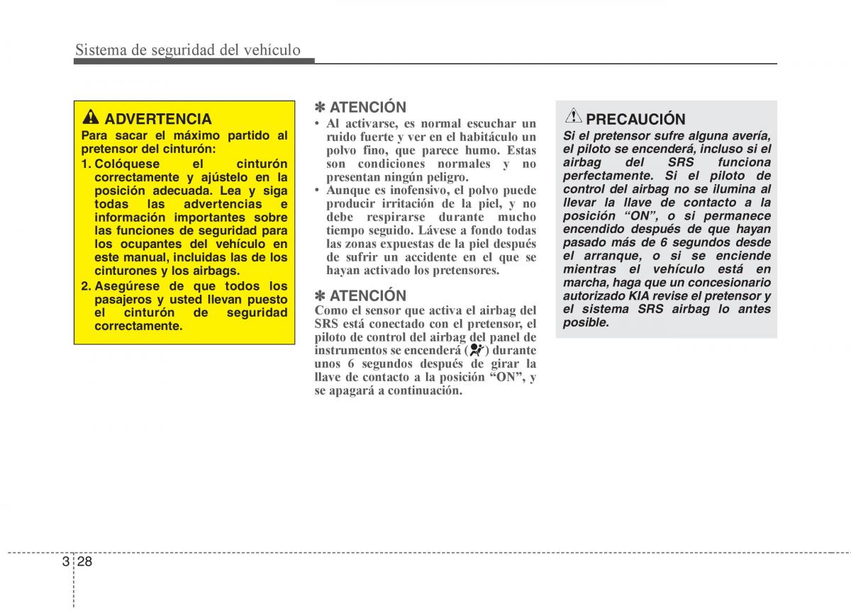 KIA Sportage III 3 manual del propietario / page 39