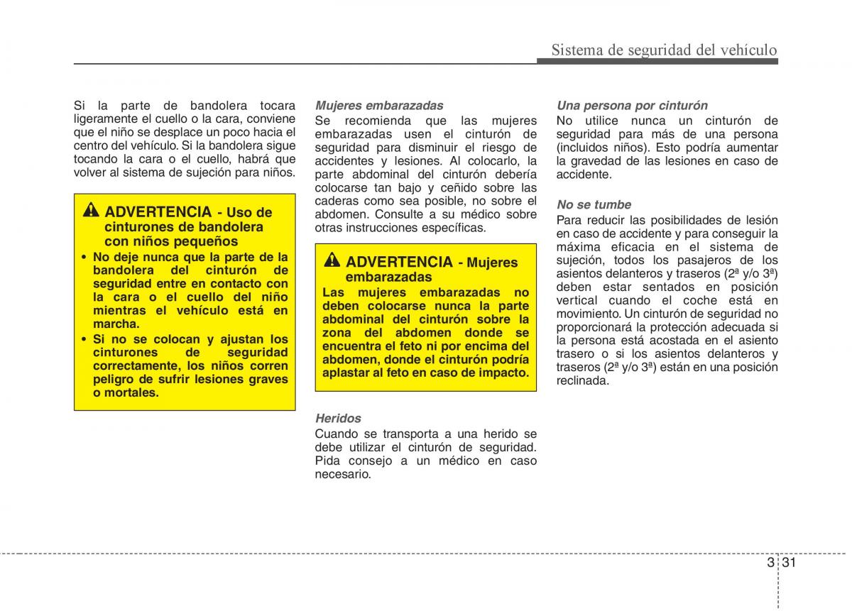 KIA Sportage III 3 manual del propietario / page 42