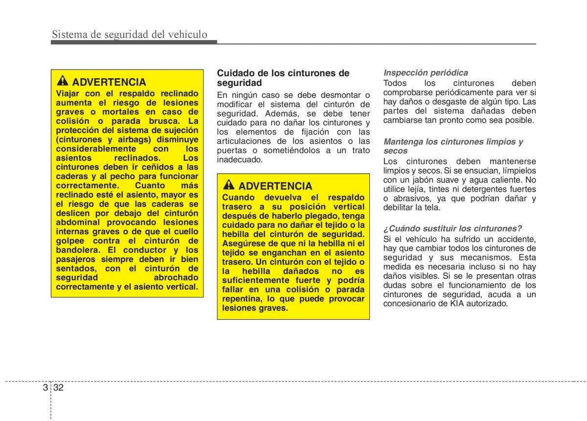 KIA Sportage III 3 manual del propietario / page 43