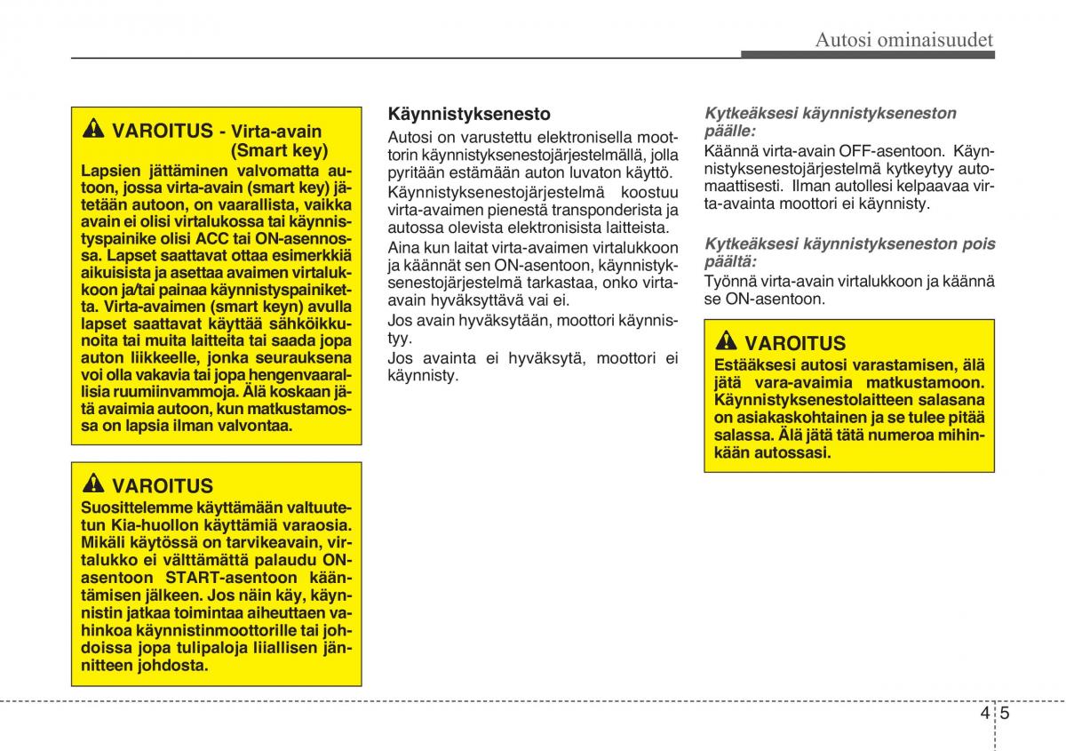 KIA Sportage III 3 omistajan kasikirja / page 86