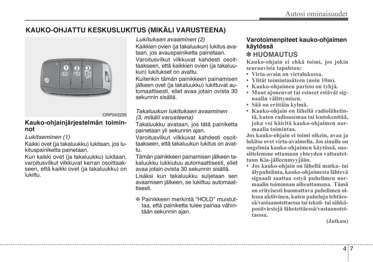 KIA Sportage III 3 omistajan kasikirja / page 88